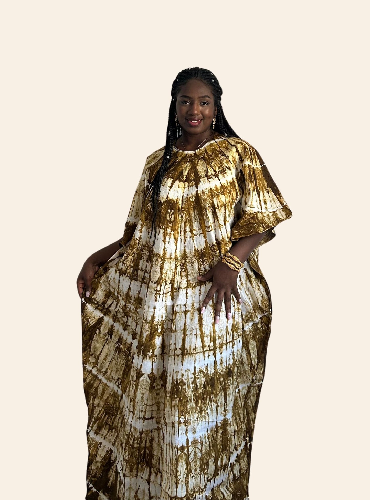 Robe Oumou vert Kaki