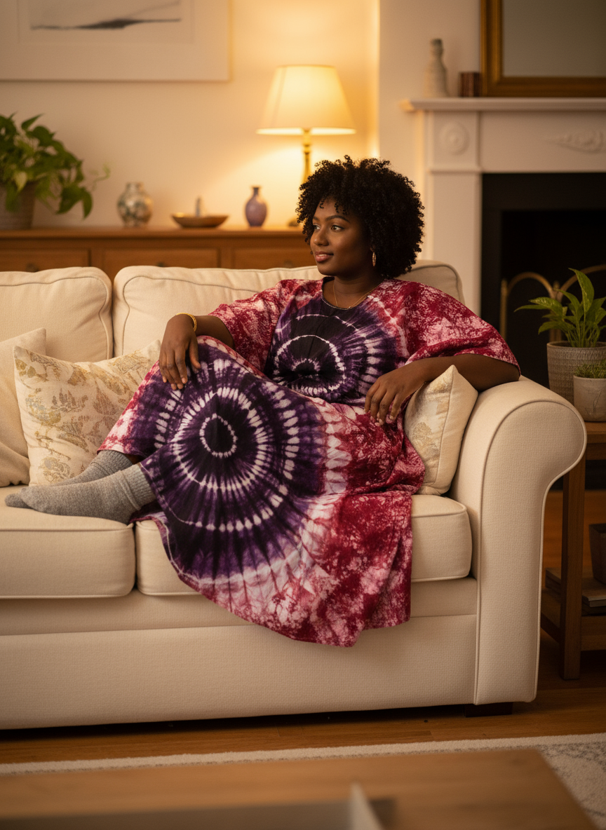 Robe Djeneba rose violet