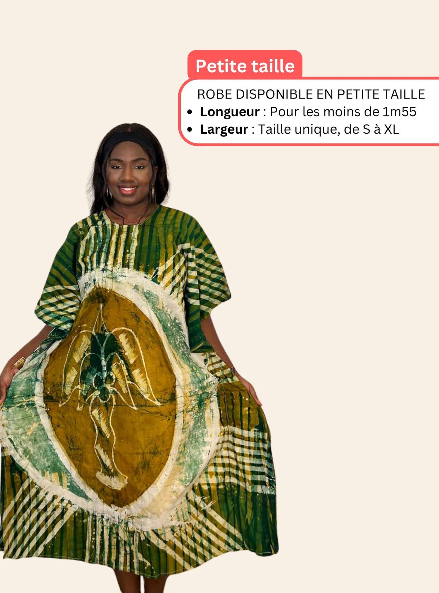 Robe Affoué vert