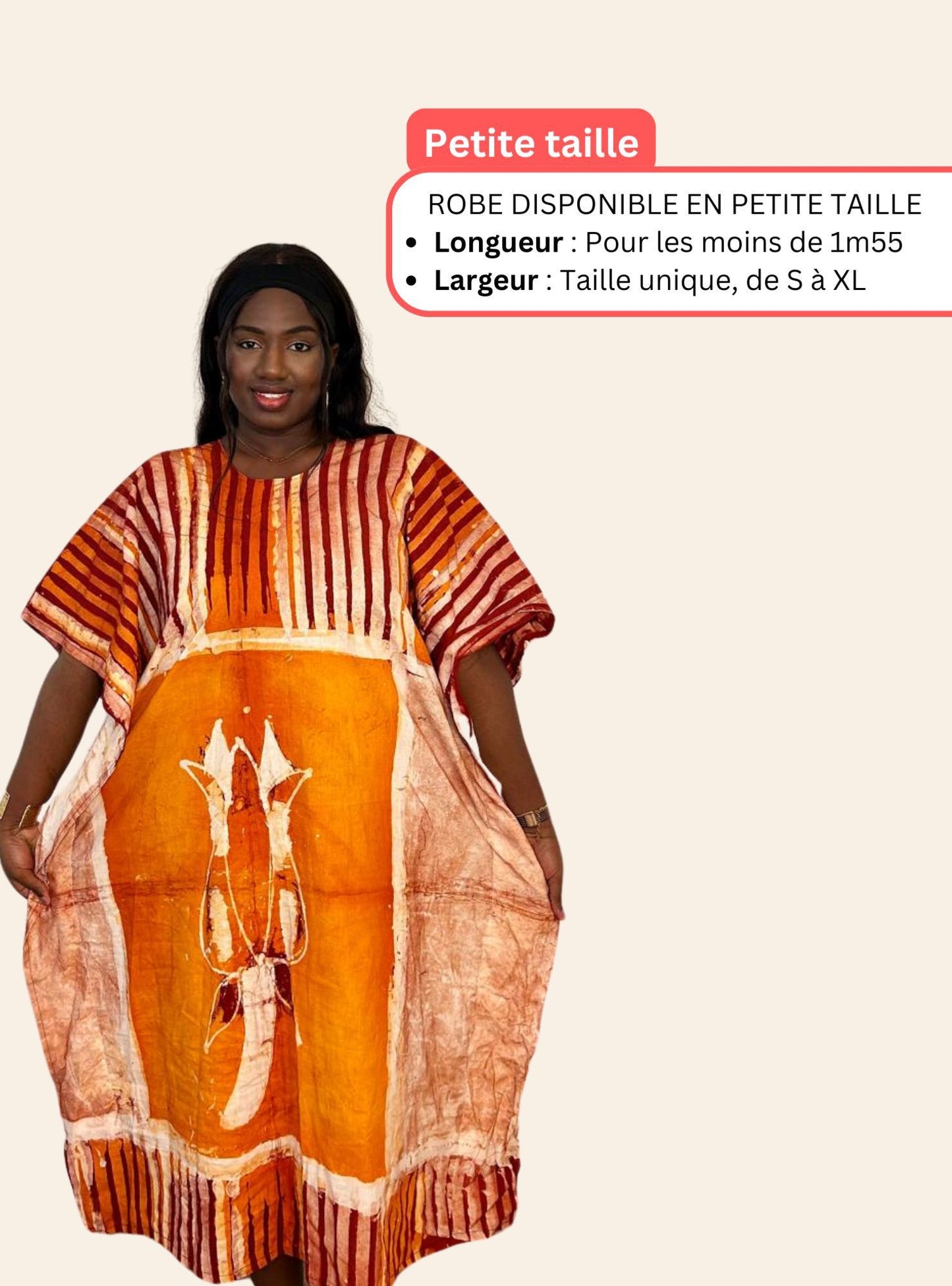 Robe Affoué orange