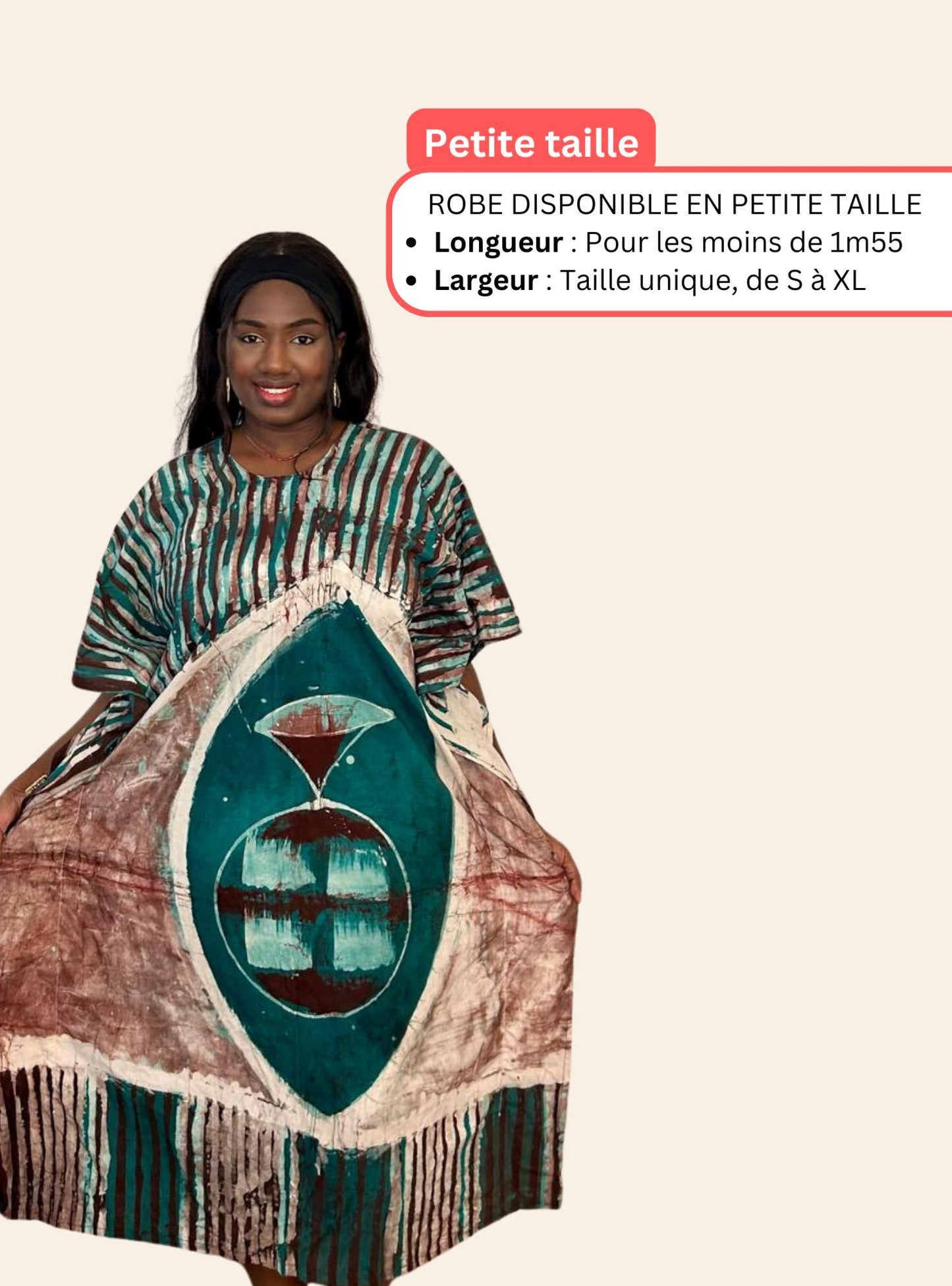 Robe Affoué vert foncé