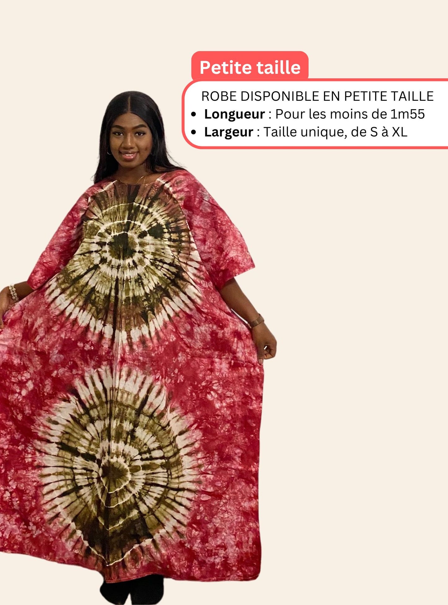 Robe Djeneba Rose et vert kaki
