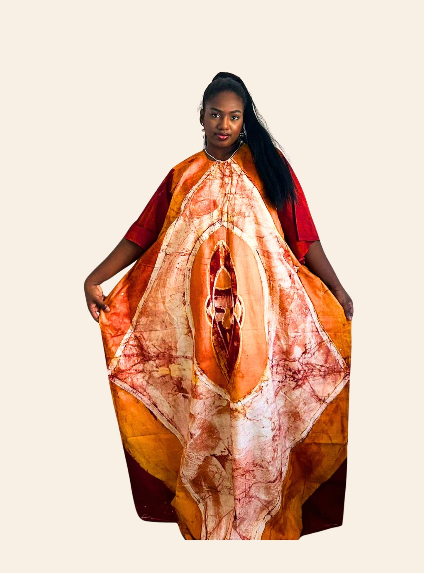 Robe Affoué orange