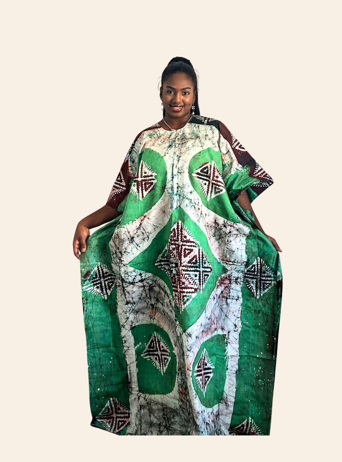 Robe Affoué vert