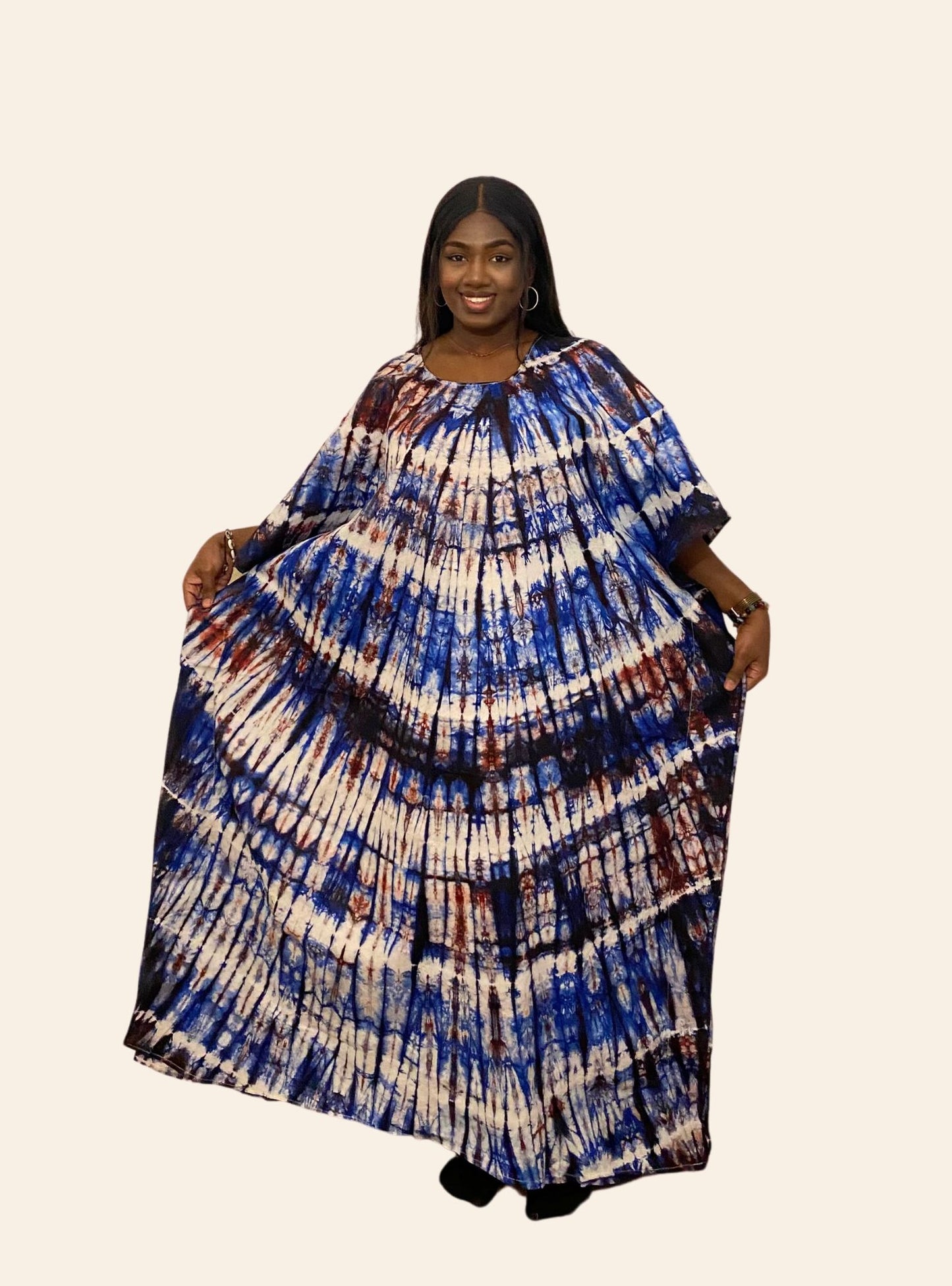 Robe Oumou Bleu rouge