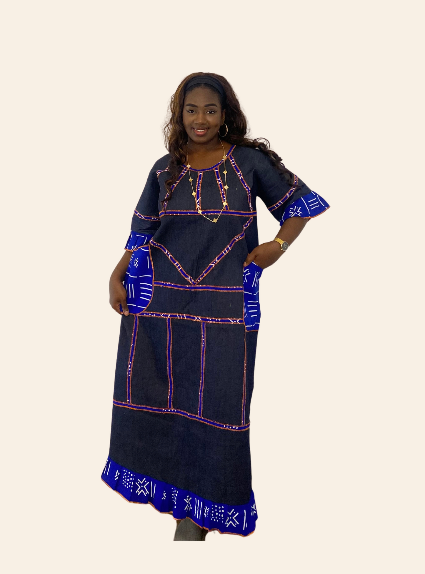 Robe Bintou bleue