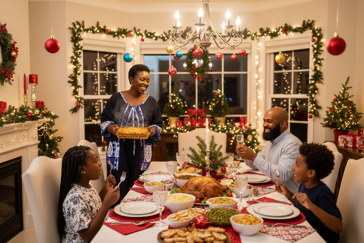 Robe Bintou bleu blanc