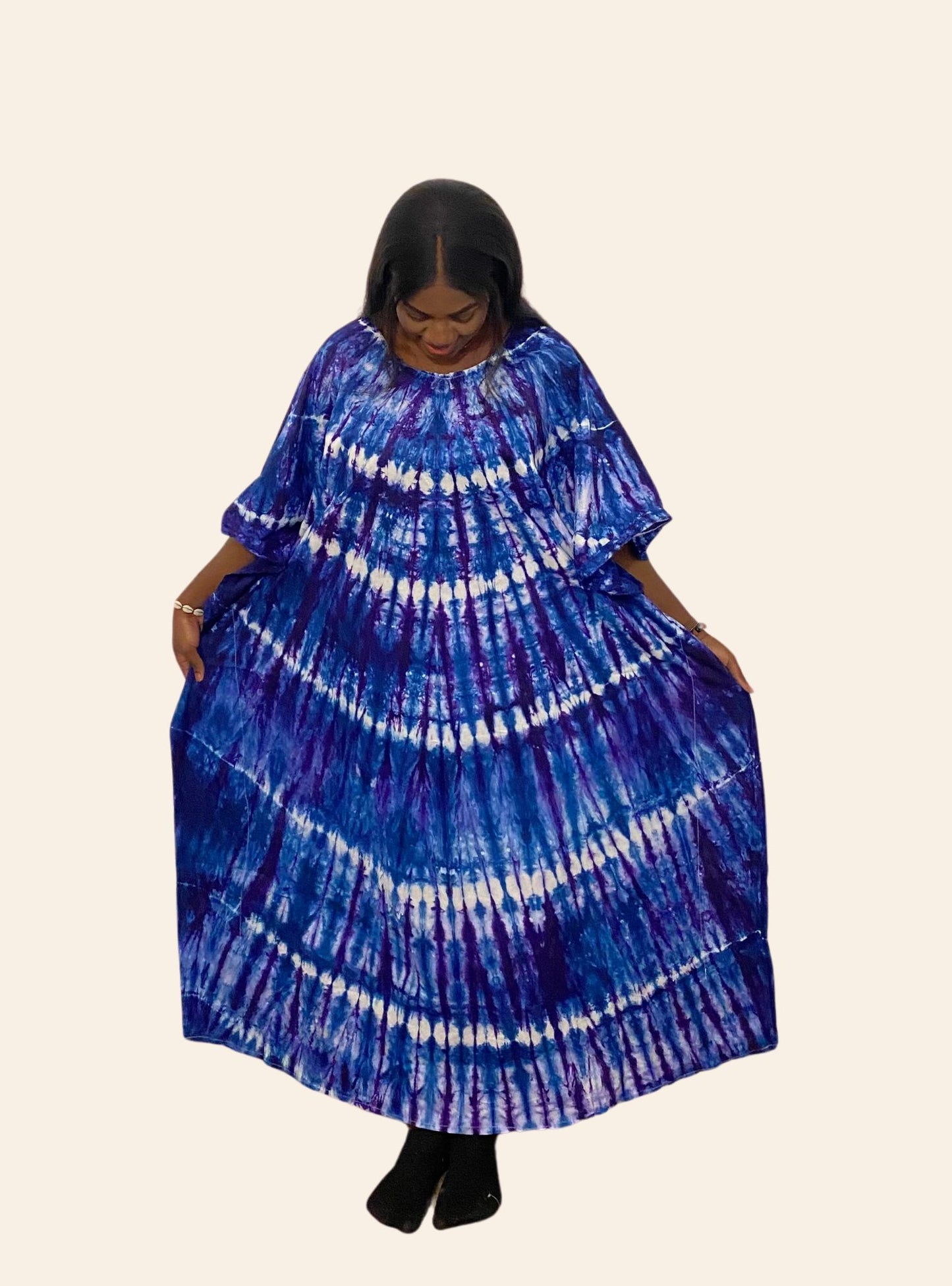 Robe Oumou Bleu violet