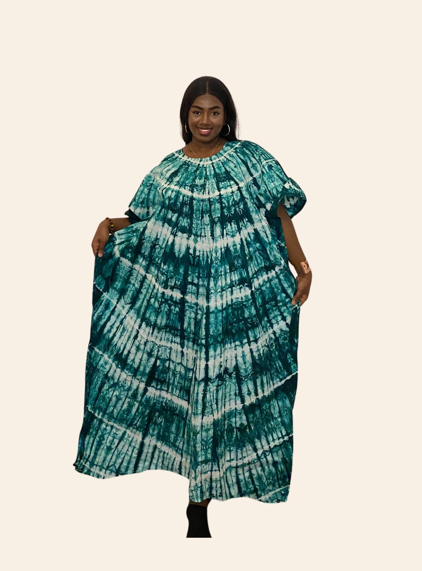 Robe Oumou vert