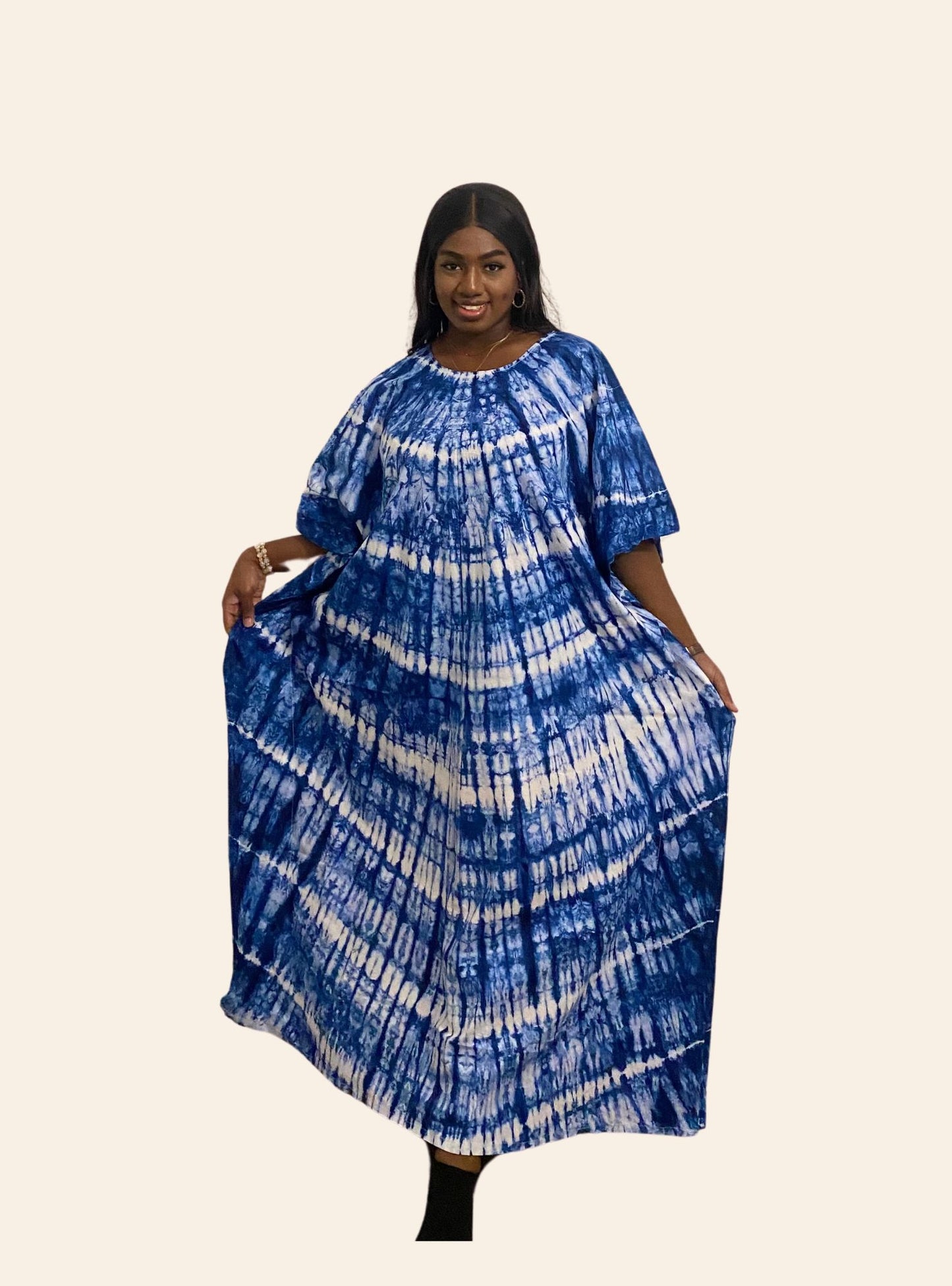 Oumou bleu - Robe africaine - Boubou
