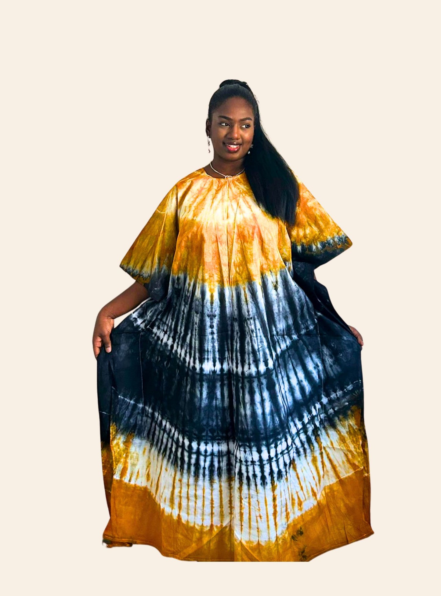 Robe Oumou jaune noir