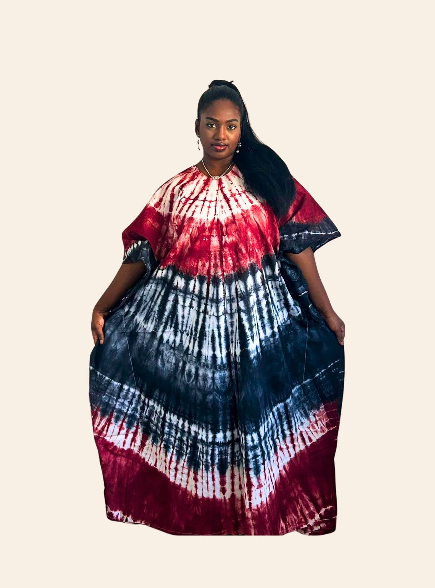 Robe Oumou rouge noir