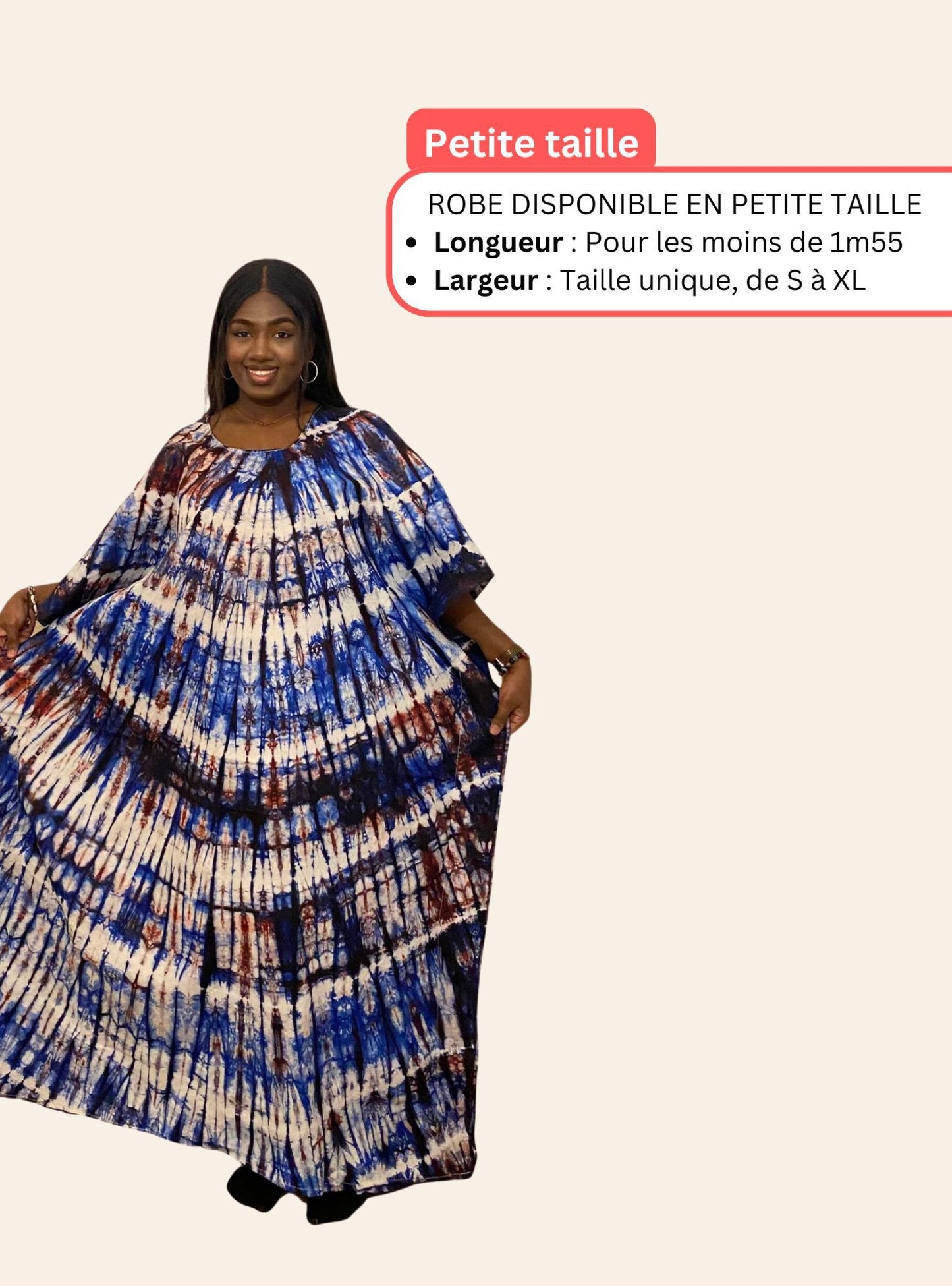 Robe Oumou Bleu rouge