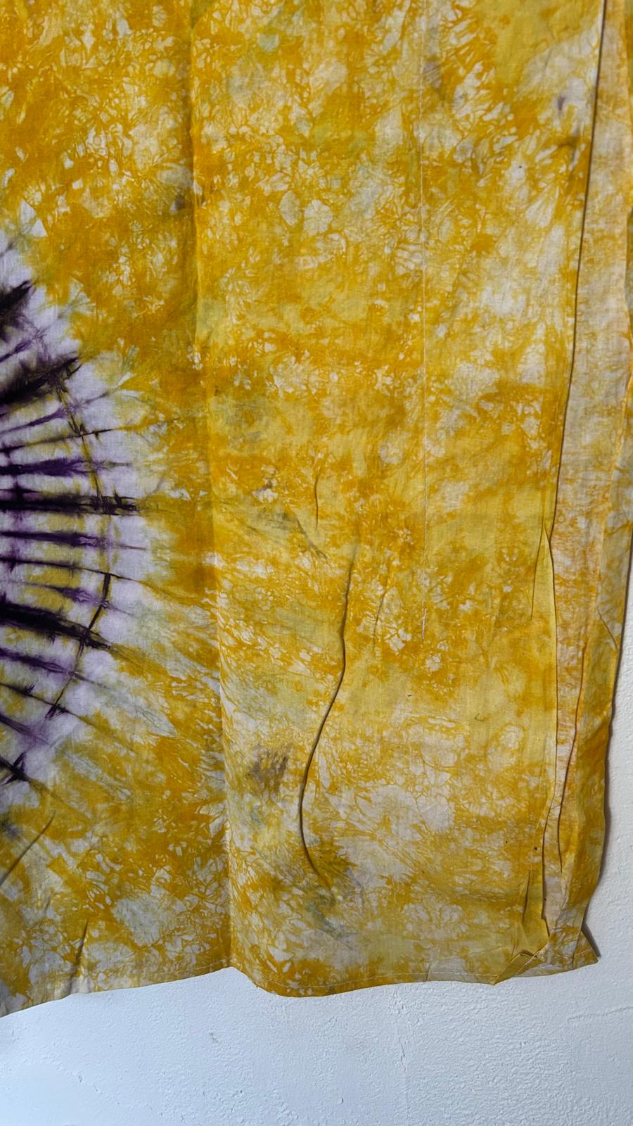 Robe Djeneba jaune violet