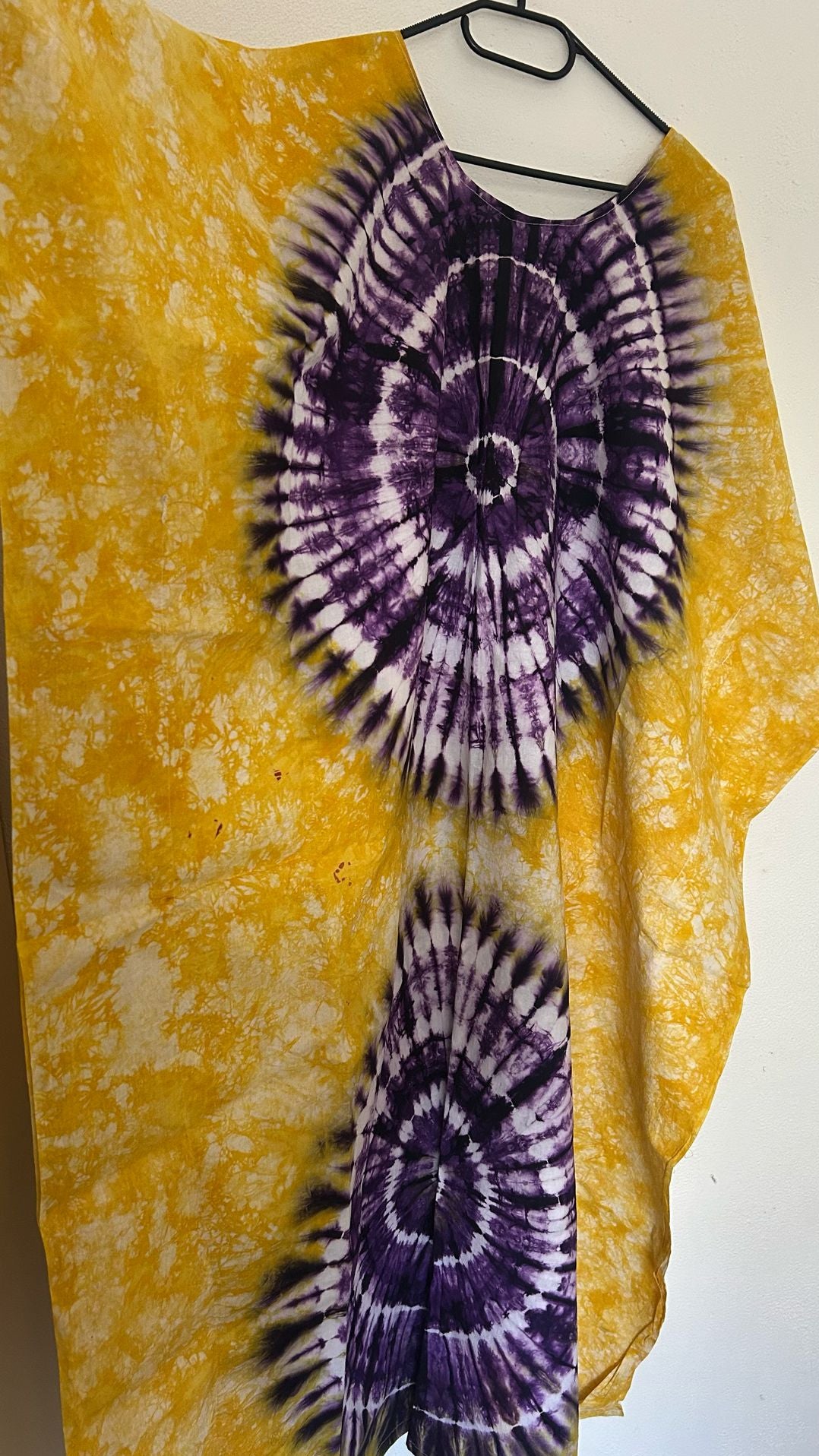 Robe Djeneba jaune violet 2