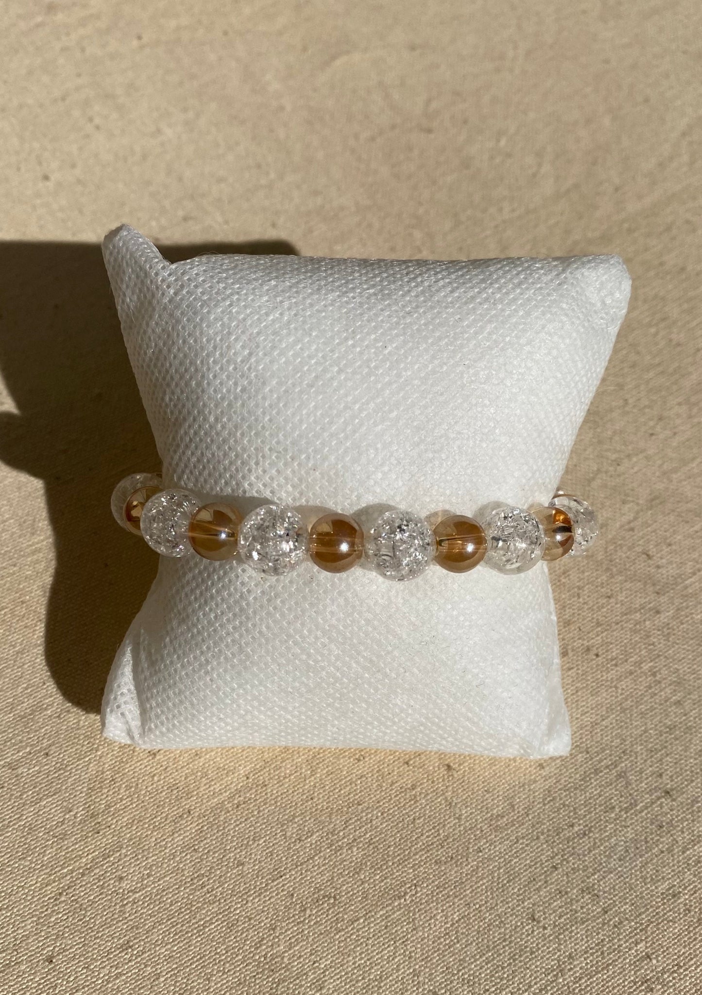 Bracelet perles blanc