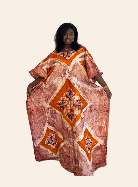 Robe Affoué orange