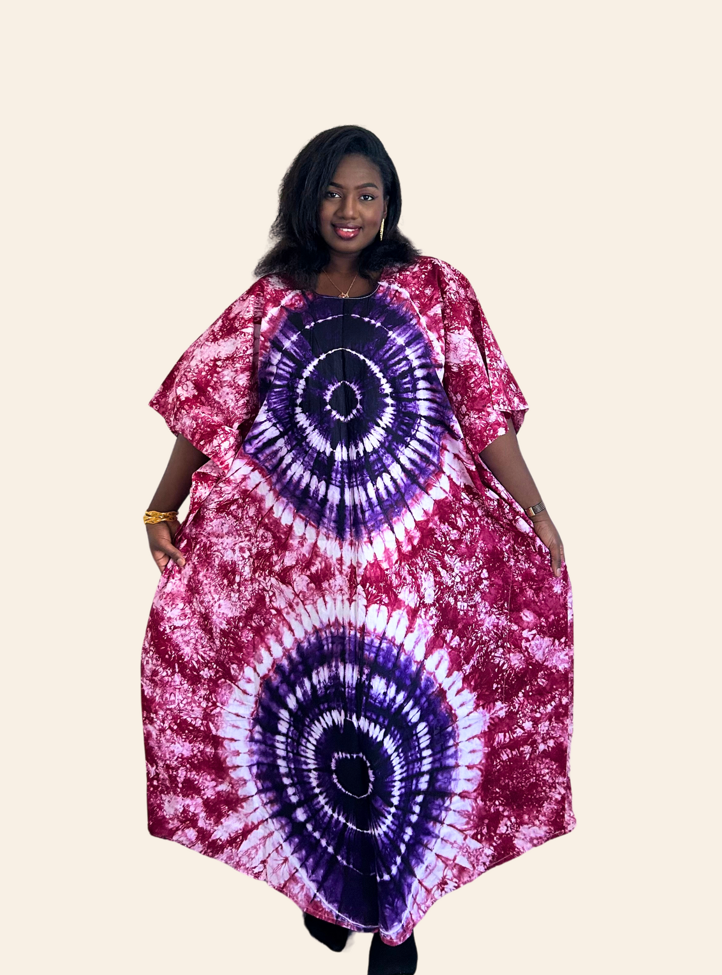 Robe Djeneba rose violet