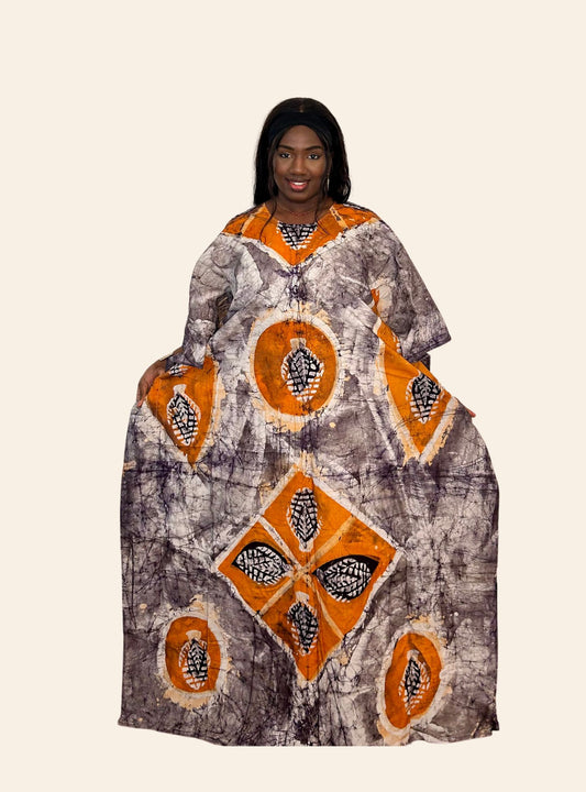 Robe Affoué orange