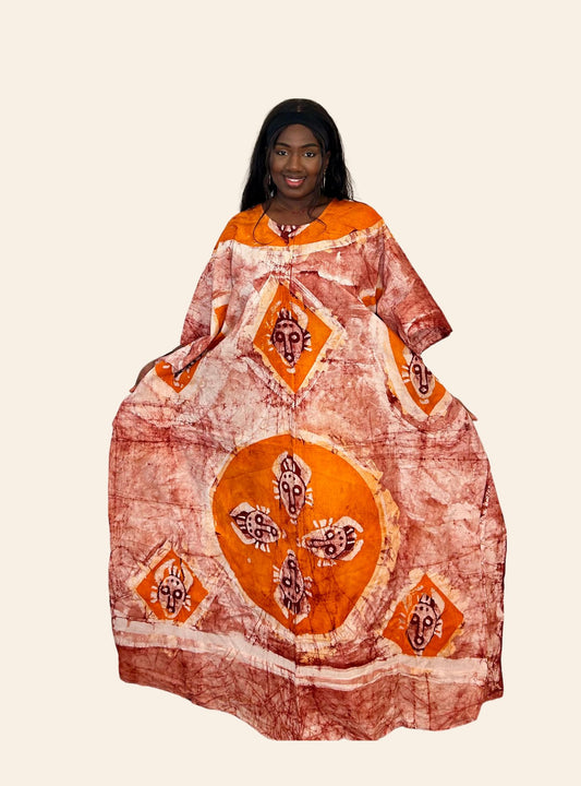 Robe Affoué orange