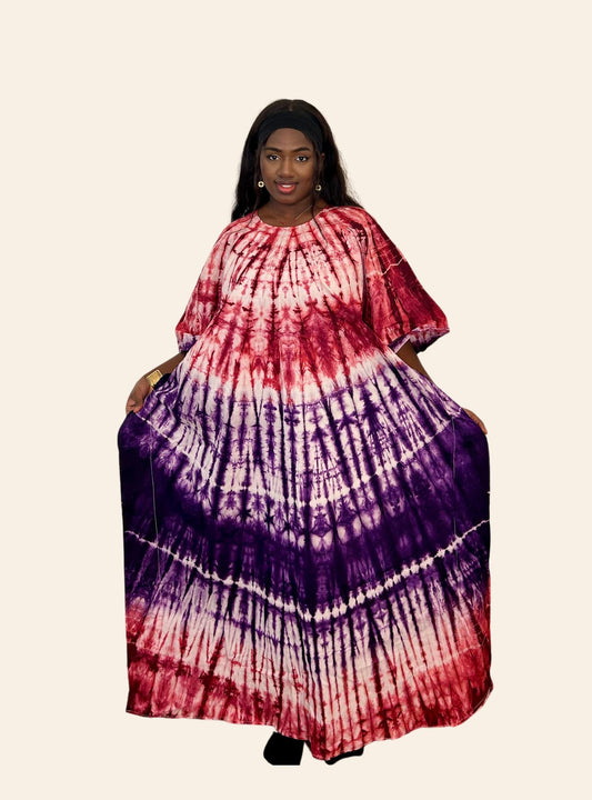 Robe Oumou rose violet