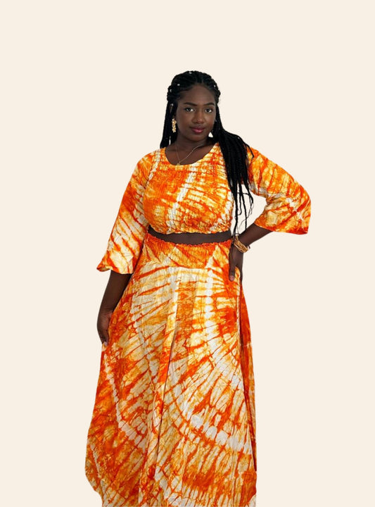 Ensemble jupe orange