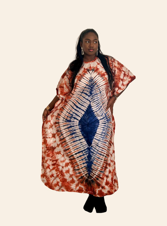 Robe Coumba rouge bleu
