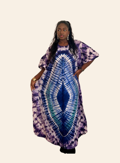 Robe Coumba violet bleu