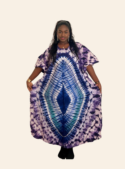 Robe Coumba violet bleu