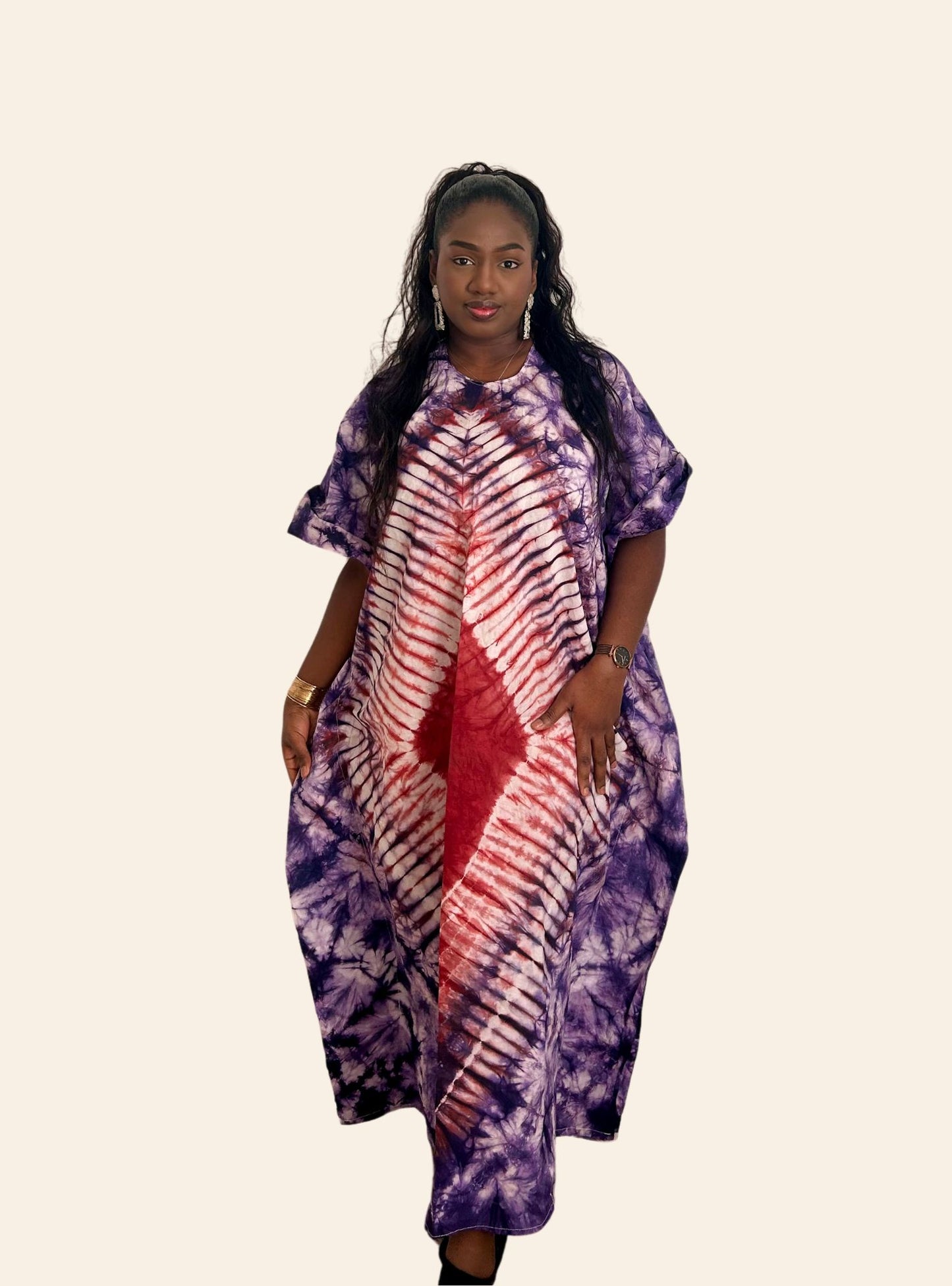 Robe Coumba violet rouge