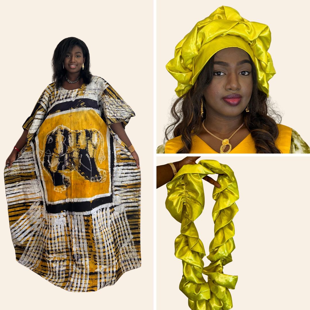 Robe Affoué jaune