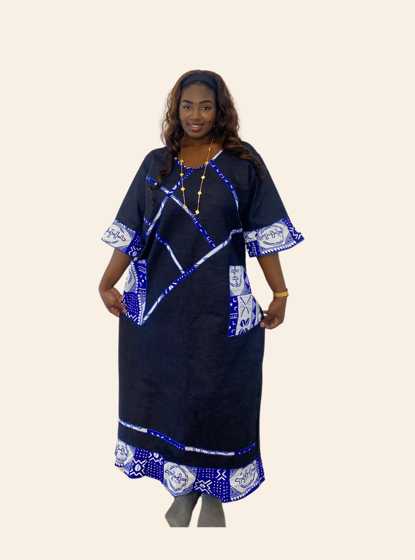 Robe Bintou bleu