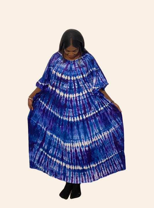Robe Oumou Bleu violet