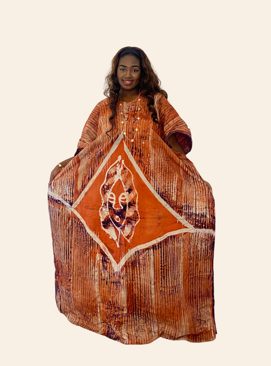 Robe Affoué orange