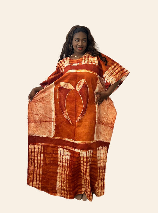 Robe Affoué orange