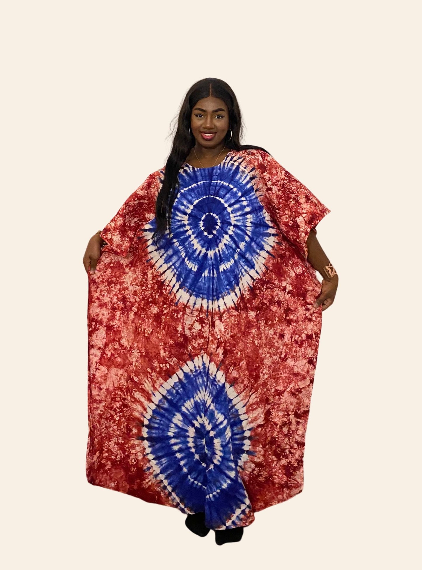 Robe Djeneba Rouge Bleu