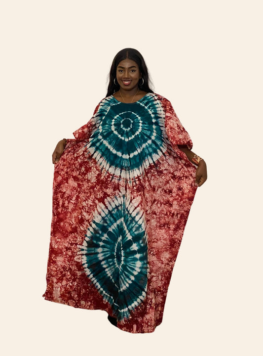 Robe Djeneba Rouge vert