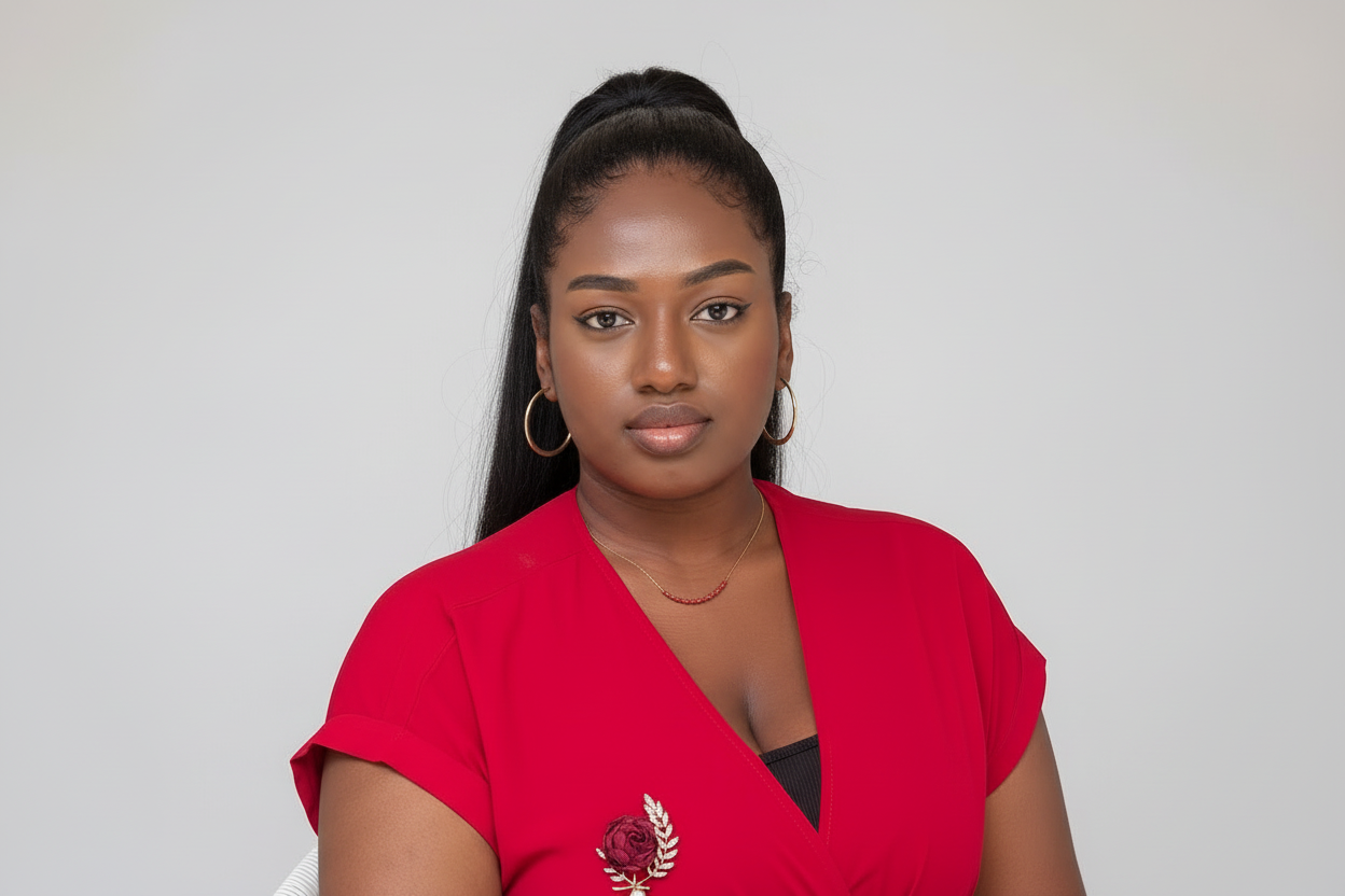 Robe Djeneba vert rouge
